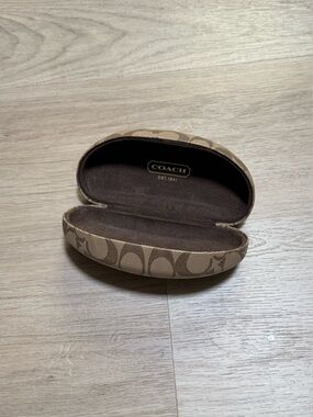 Coach Brown Signature Eyewear Case